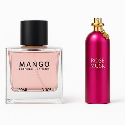 عطر مانجو النسائي – مستوحى من رائحة روز مسك الفاخرة والعطرة