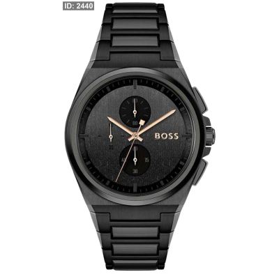 BOSS Laikrodis Steer 1514068 Juoda