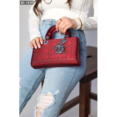 شنطة - Lady Dior زرقون / شامل علبة ( مستطيل )