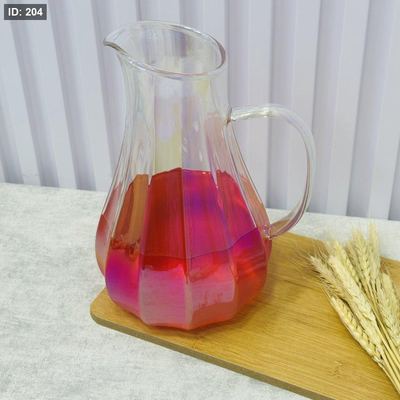 ابريق زجاج 1400 مل شفاف ملتي الوان