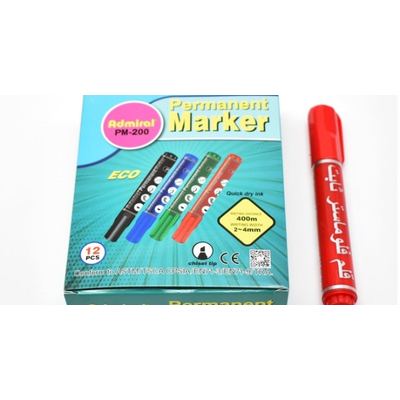قلم فلوماستر ثابت أحمر رقم ADMIRAL PM-200
