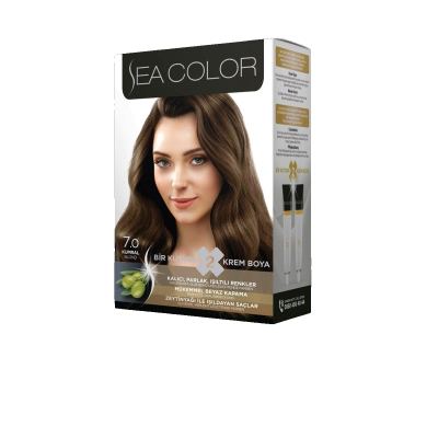 SEA COLOR صبغة شعر اشقر 7/0 100مل