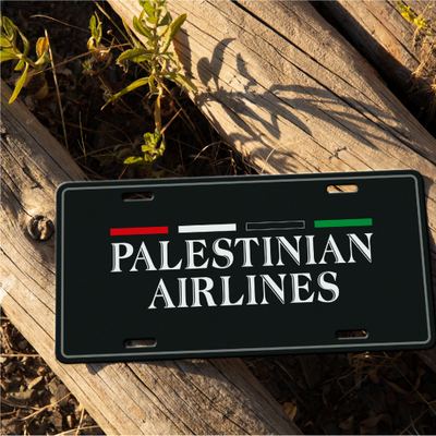 Car Plate - Palestinian Airlines