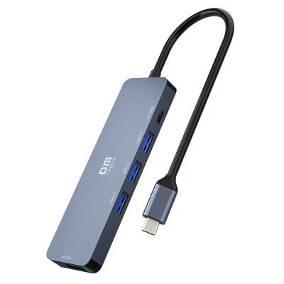 DM CHB058 5-in-1 USB3.0 Hub Docking Station موزع