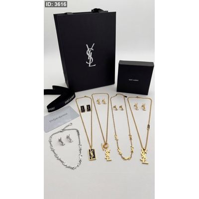 طقم سنسال وحلق - YSL \ شامل علبة وكيس الشركة