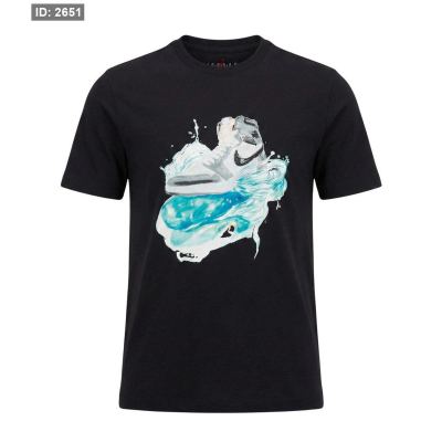 بلوز Nike Jordan Flight Black Grey T-Shirt