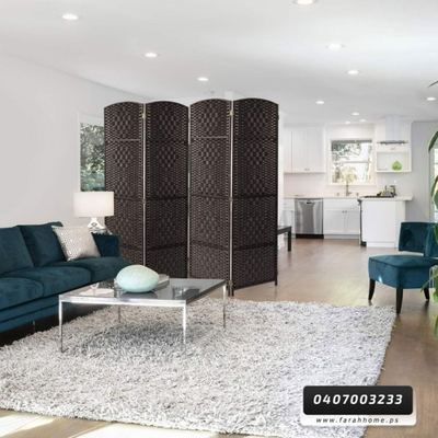 قاطع خشب 4 دفات مقاس  180 × 45 سادة مسكر من الاعلى شكل قوس رتان مقصب