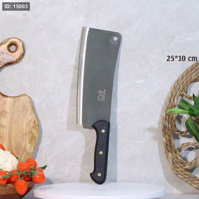 بلطة ستانلس 25*10سم يد عظم اسود طويل A74/4 =ع3