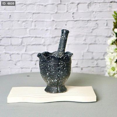 مدق ثوم وسط جرانيت اسود منقط كيس شبك SM32/2 =ق2