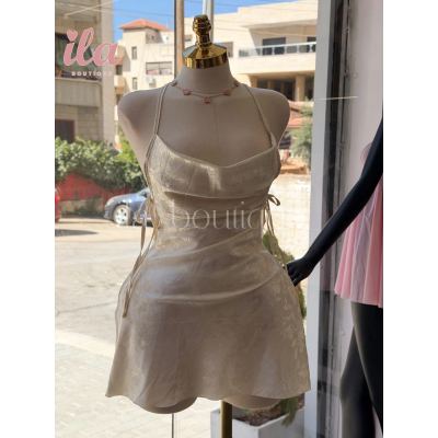 فستان نوم ابيض مع اندروير