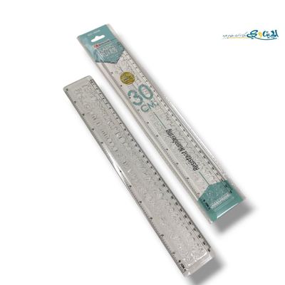 مساطر بلاستيك 30 سم شبلونة احرف انجليزي