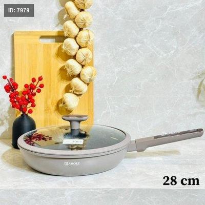 مقلى تيفال 28سم بيد طويل غطاء زجاج K138/17=ك3