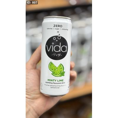 مشروب غازي vida فيدا بنكهة ليمون ونعنع دايت صفر سكر وصفر سعرات وزنها 325غرام❤️