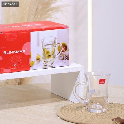 طقم كاسة شاي/6 زجاج سادة KTZB11 خصر ++BM2