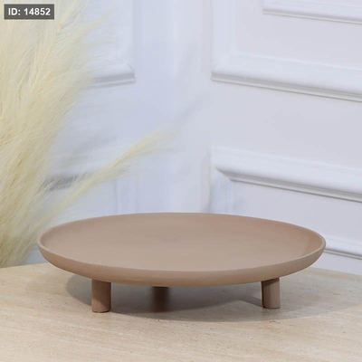 جاط بوب كيك مدور 35سم قاعدة 3 ارجل موكا BR-25711B نحاس هندي %ه11