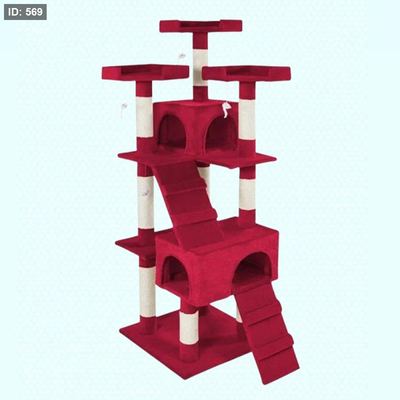 ستاند قطط طبقات (2 بيت و 2 سلم )