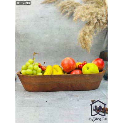 مضيفة / جاط فواكه مطاول خشب طبيعي هندي