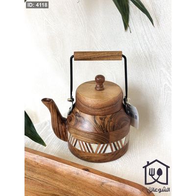 بريق شاي تقديم خشب طبيعي اطار ريزن ( دمشق )