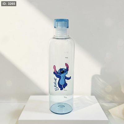 مطرة ماء زجاجية شفافه بتصميم ستيتش