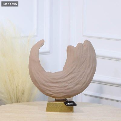 تحفة شكل امواج بحر 33سم موكا BRG-24907A صغير نحاس هندي %ه11