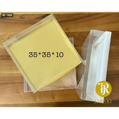 علب تغليف كرتون مع غطاء شفاف حجم 10*35*35