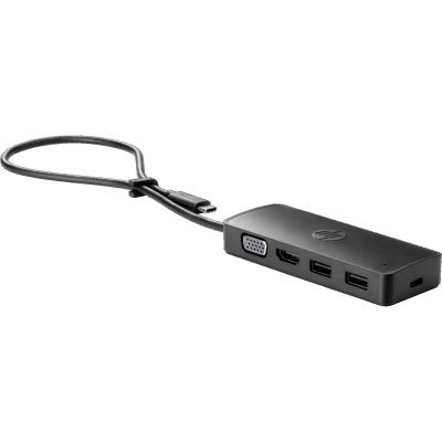 HP USB-C Travel Hub G2;two USB 3.0 ports;HDMI;VGA (235N8AA) تحويلة