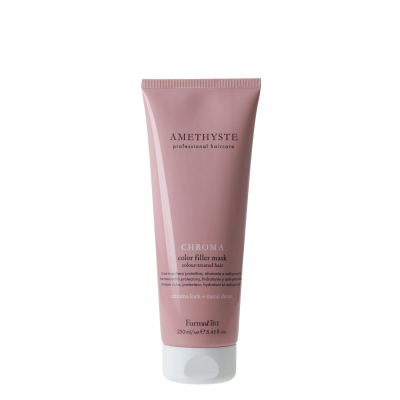 FARMAVITA AMETHYSTE CHROMA - Color Filler Mask — ماسك احترافي للشعر المصبوغ يعيد بناء الألياف ويقلل المسامية ويثبت اللون