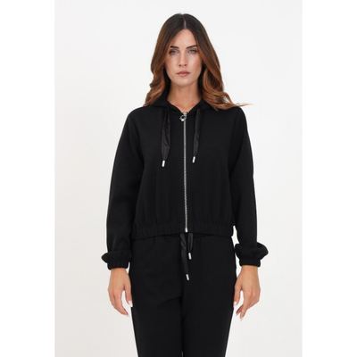 SATEEN STRING SWEATSHIRT