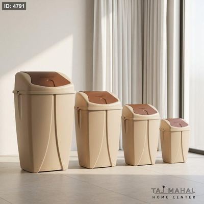 سلة مهملات شارب بغطاء متأرجح من ماكس بلاست