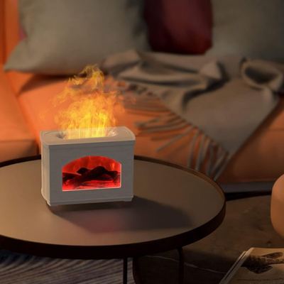مبخرة  USB شكل صوبة حطب مضيئة  AF065_5