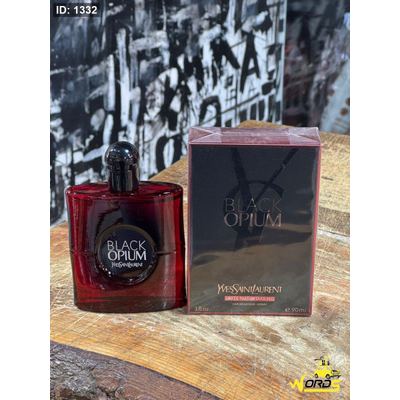 Yves Saint Laurent Black Opium Eau de Parfum Over Red