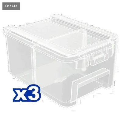 صندوق براغي شفاف 3 قطع