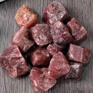 احجار كريمة حجم كبير – Strawberry Quartz
