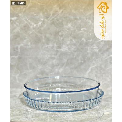 طقم جاط بايركس/2 مدور زجاج سادة 26+28سم 913S041/7045 ++