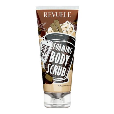 REVUELE FOAMING BODY SCRUB - Chocolate and Cinnamon 200ml