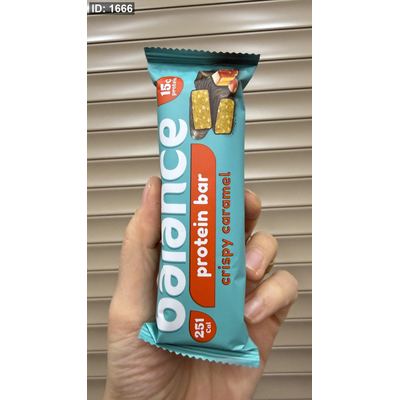 بروتين بار Balance بنكهة الكراميل المقرمش (Crispy Caramel ) وزنه 70 غرام