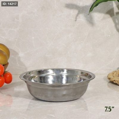 صحن جور 7.5" ستانلس ستيل مدور k1/36 =ض2 =رم7