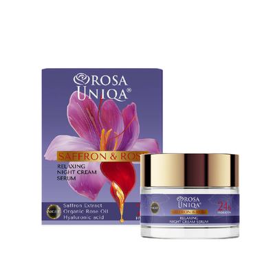 ROSE & SAFFRON Skin Relaxing Night Cream Serum-50ml