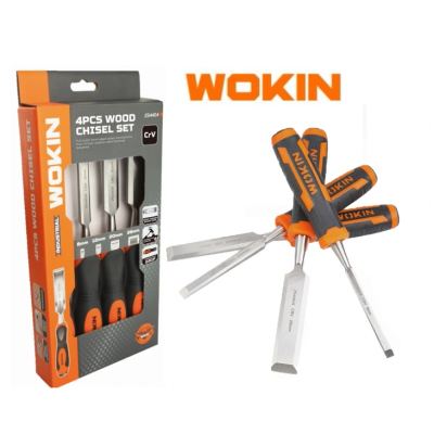 WOKIN 254404-طقم ازميل خشب 4 قطع