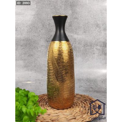 فازا هندي بورسلان راس رفيع اسود و ذهبي