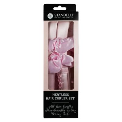 Standelli Heatless Hair Curler Set - Satin Pink