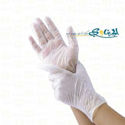 كفوف مختبر بلاستيك مرن