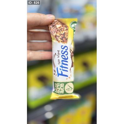 بار الشوفان fitness مع الموز ورقائق الشوكولاتة وزنه 24 غرام