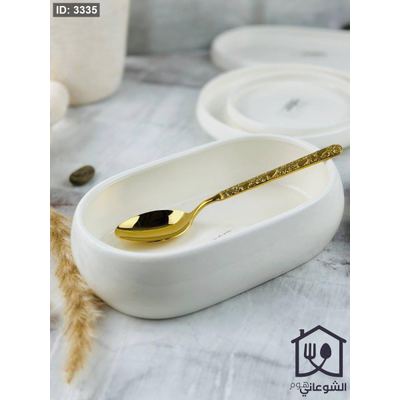 جاط سلطة / مقبلات بورسلان بيج بيضاوي لف 23CM