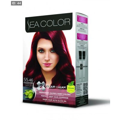 SEA COLOR صبغة شعر احمر امازوني 55/46 100مل