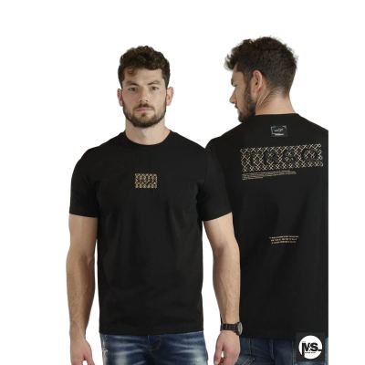 Men S/S C Tee Black