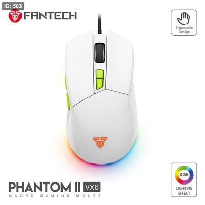 FANTECH PHANTOM II VX6 GAMING MOUSE - WHITE