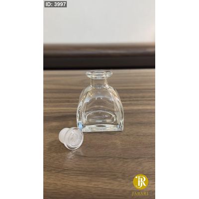 عبوة زجاج للعطر 50Ml & سدادة مطاط رأس أكريليك