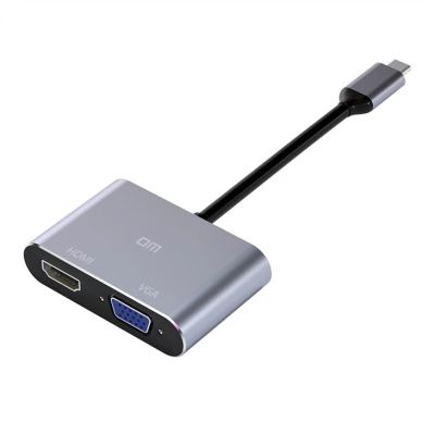 DM CHB016 Type C To HDMI/VGA HUB تحويلة