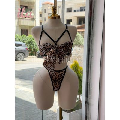 لانجري تايجر 3 قطع ببيون على الصدر ستان
